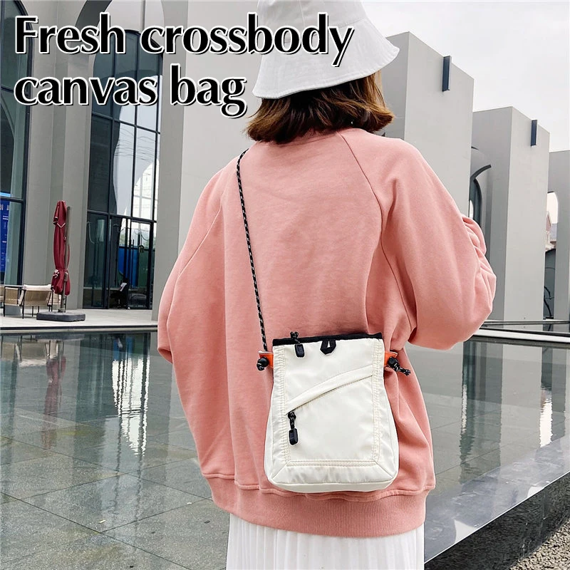 Fashion Small Square Messenger Bag Mini Waterproof Travel Bag Casual Shoulder Bag Men Women Mobile Phone Bag Crossbody Bag