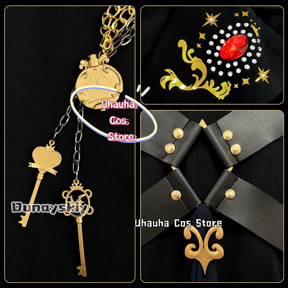 أنيمي العجائب تأثيري 5th الذكرى ازياء سباركلي مطرز الماس الدعاوى 2 قطعة مجموعة لعب الأدوار الدعاوى للجنسين الزي s-2xl