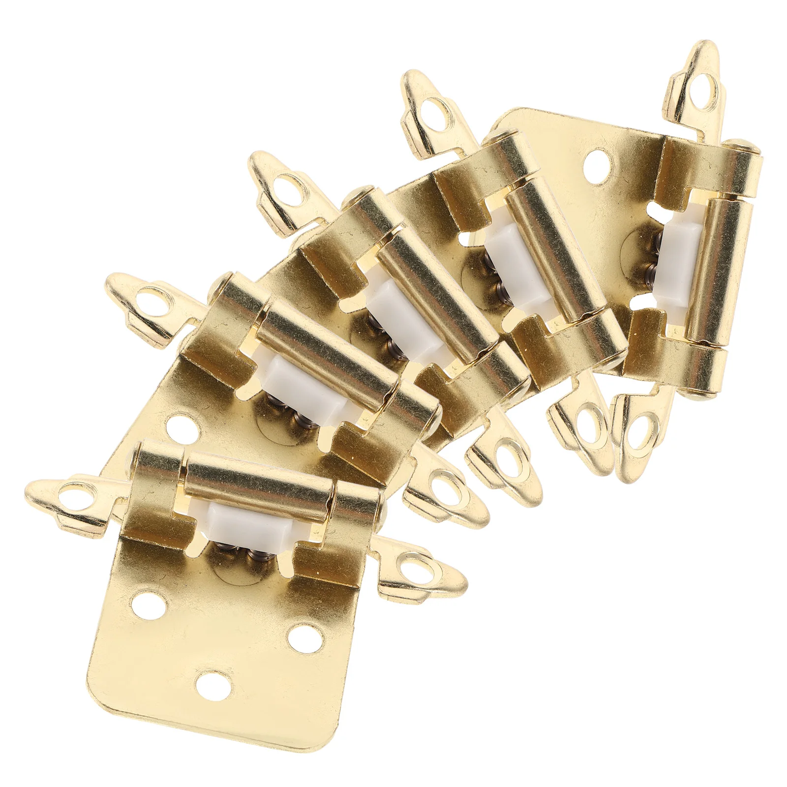 

5Pcs Rv Cabinet Semi-Hidden Spring Door Hinges Durable Heavy Duty Self-Closing Camper Trailer Door Hinge Spring