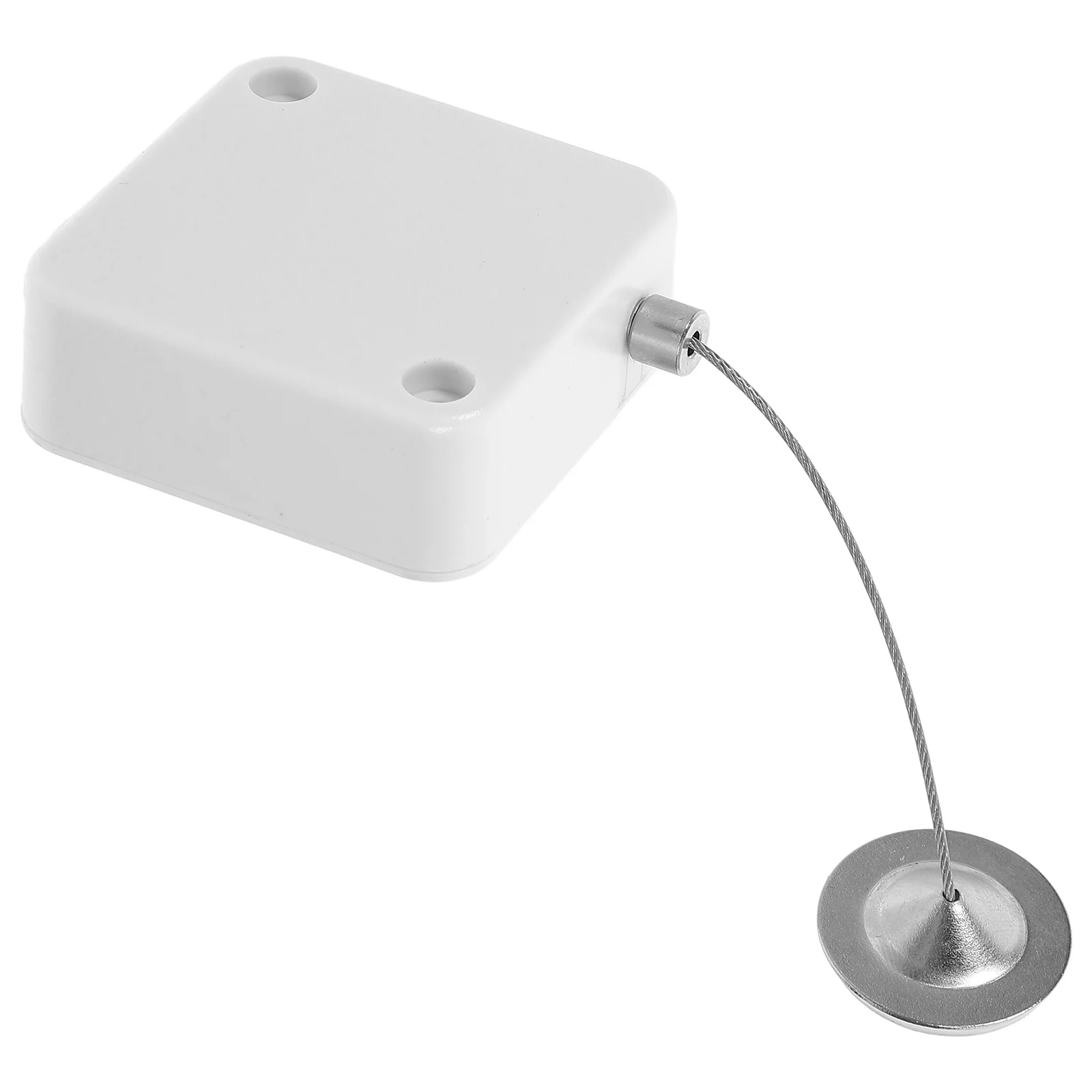 

1 set Anti theft Pull Box Automatic Retractable Cable Holder Telescopic Steel Wire White Abs Plastic anti lost wire box cable