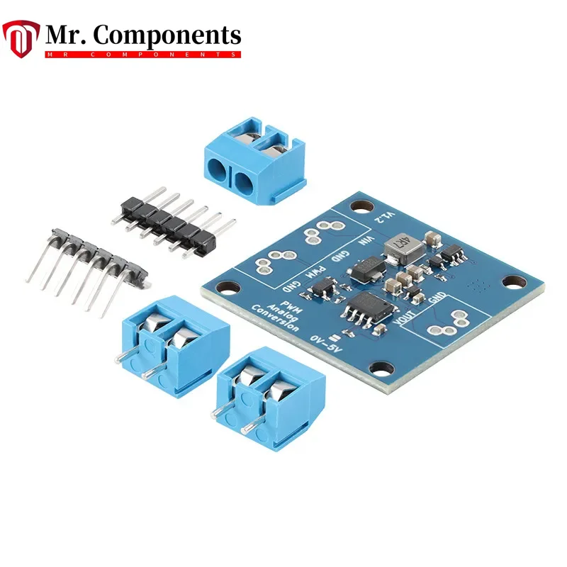 2Pcs/1pc PWM Signal to Voltage Module 0-100% Duty Cycle to 0-5V / 0-10V Output 22Hz-20kHz 3.3V-24V Input In stock