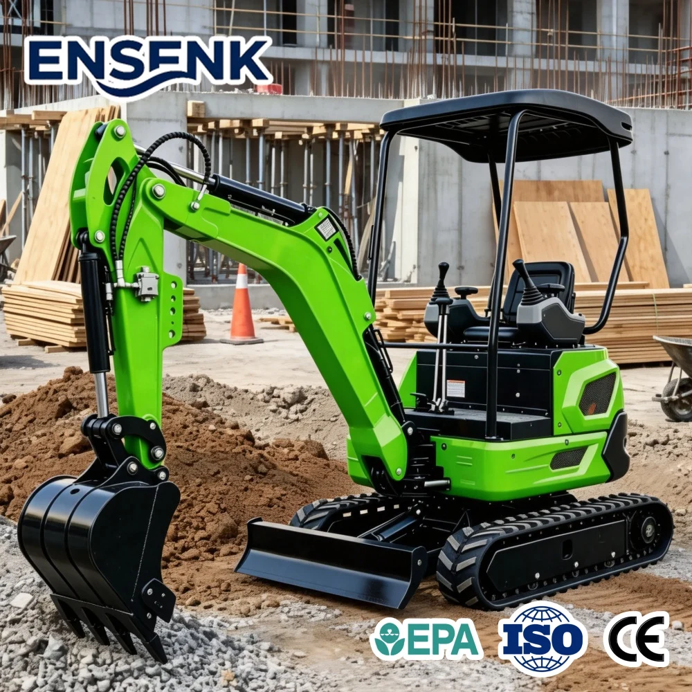 Diesel Powered Mini Excavator 2.0Ton With Kubota/Yanmar Engine And CE For Construction Farm Tractor Graafmachine Bager Fast