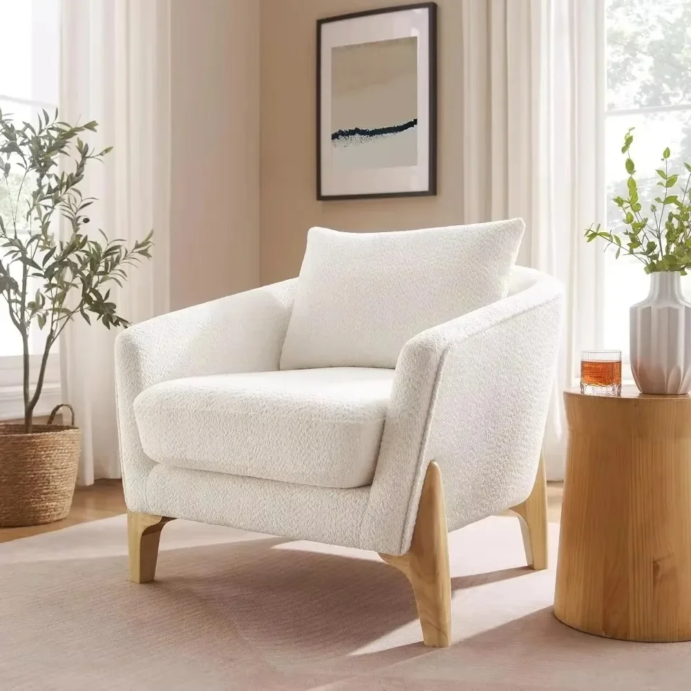 

Living Room Chair, Modern Upholstered Armchair Cozy Chairs for Living Room Bedroom Reading