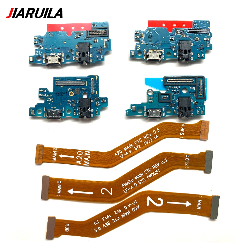 NEW USB Charger Charging Port Dock Connector Microphone Board Main Motherboard Flex Cables For Samsung A20 A30 A40 A50 A70