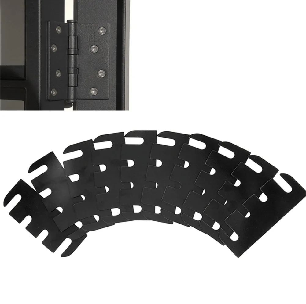 For Door Hinge Repair Kit with 10 Pieces of 4 Inch PVC Shims for For Door Gap For Filling and Precise For Door Hinge Adjustment