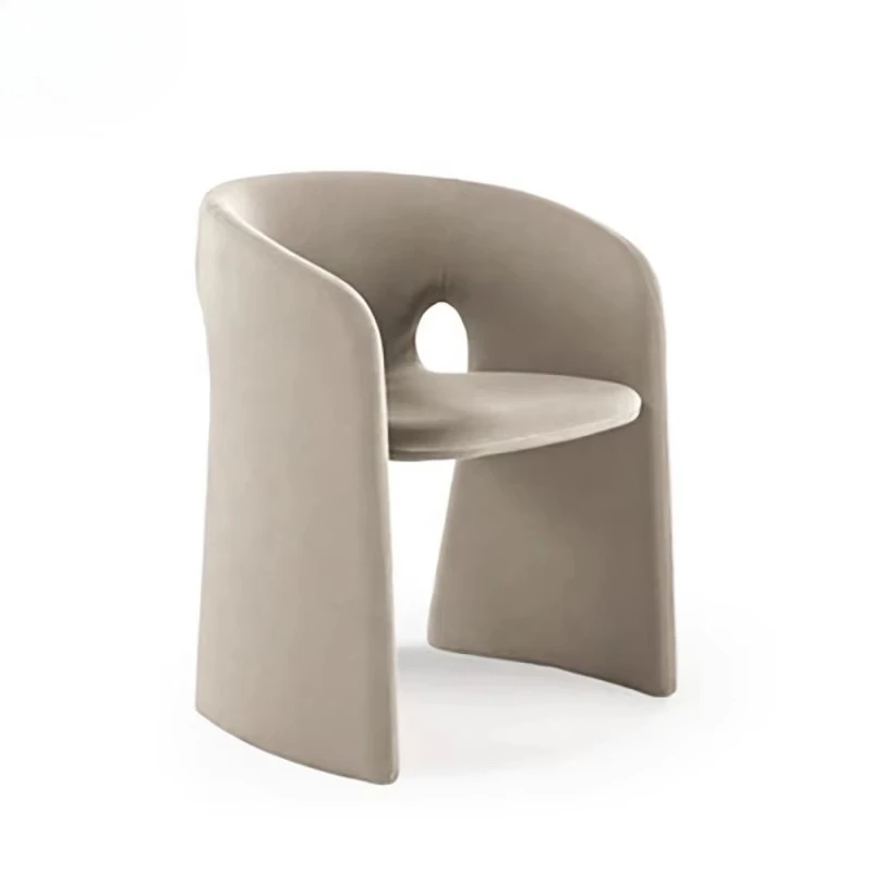 Nordic modern luxury velvet dining chair, simple style hotel leisure chair, family bar school negotiation