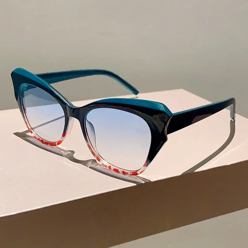 Cat Eye Vintage Sunglasses Women Brand Designer Fashion Gradient Sun Glasses Female Irregular Candy Colors Oculos De Sol image 5