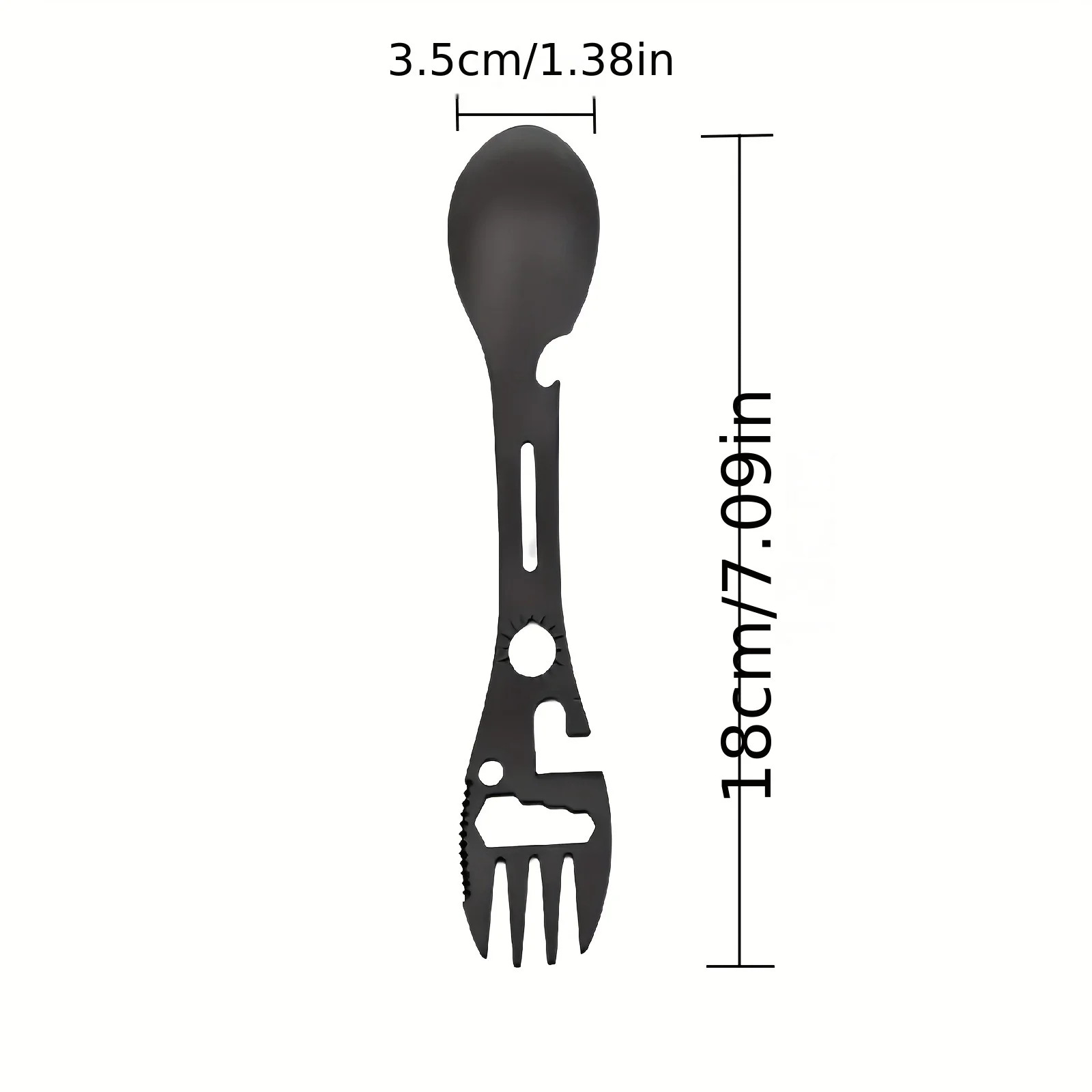 Multifunctional Whistle Knife Outdoor Camping Survival Spork Kitchen Multifunctional Wrench Bottle Opener Spoon.