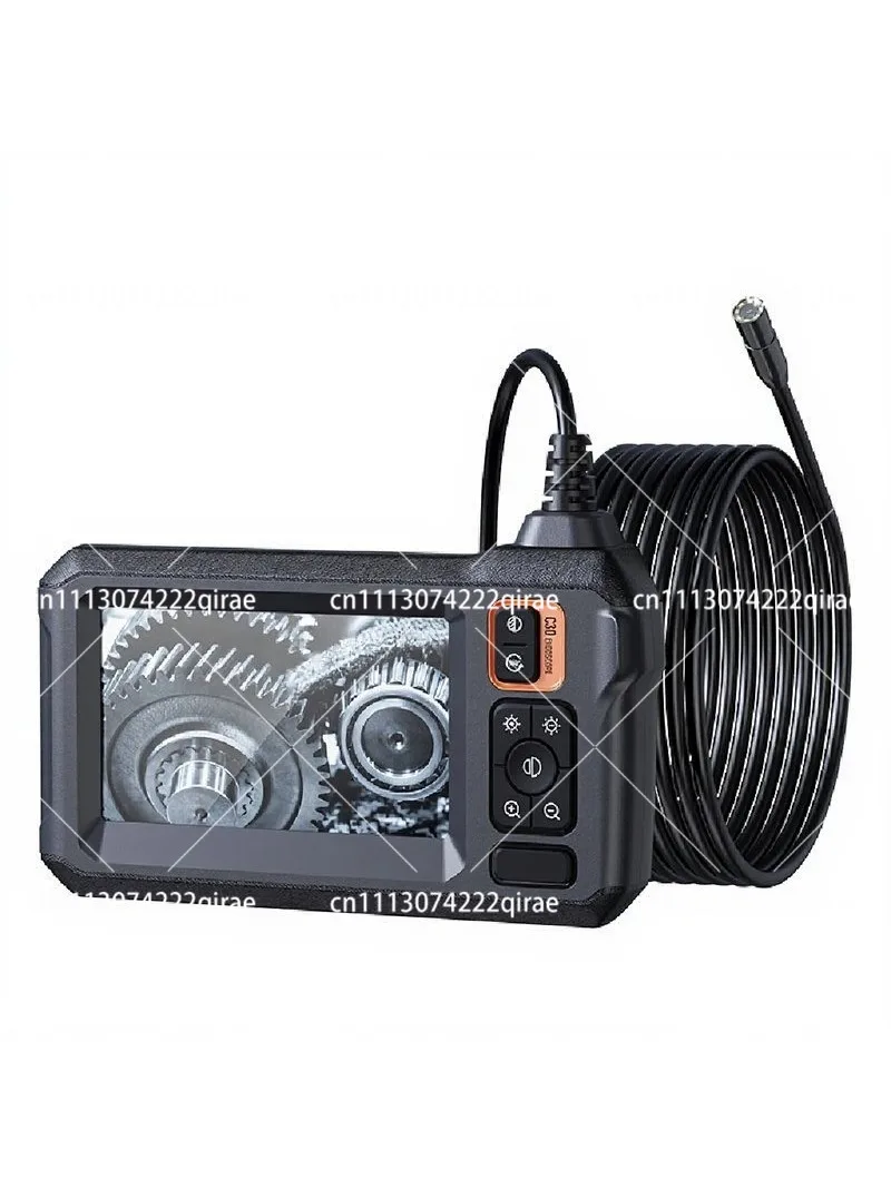 HD Display Industrial Endoscope 8mm Lens Borescope Pipe Inspection Camera for Car Maintenance
