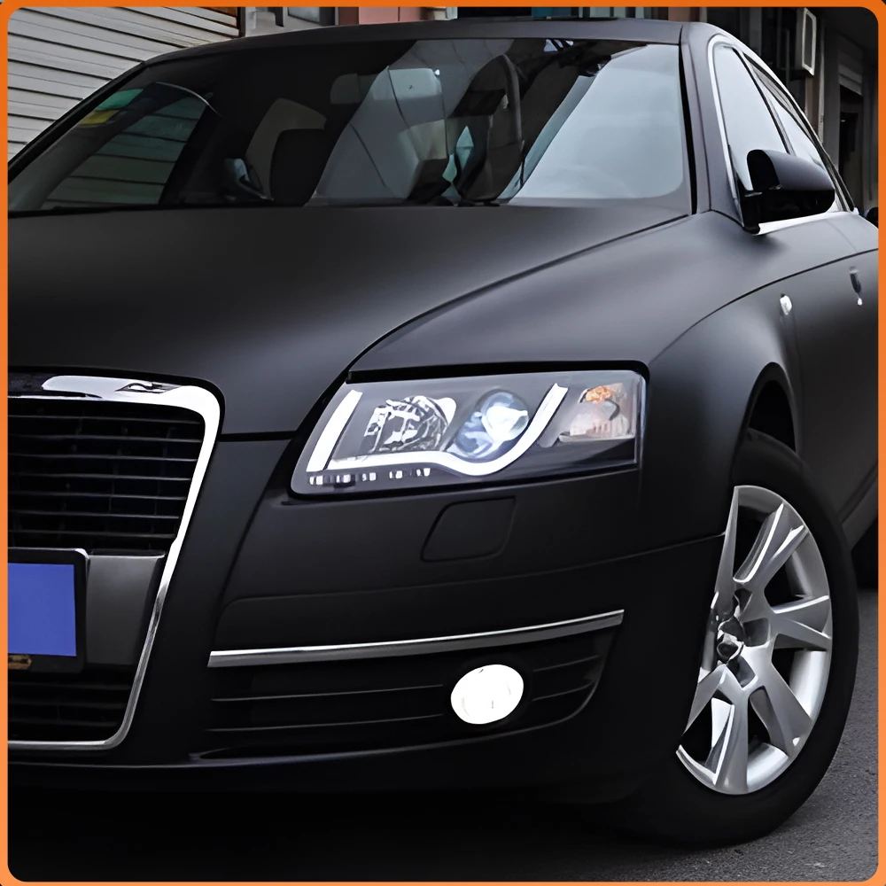 

Для Audi A6 C6 2005-2011: Светодиодные фары с линзами-проекторами, высококачественные, улучшенные, Plug and Play, передние автомобильные фонари, инструменты и аксессуары