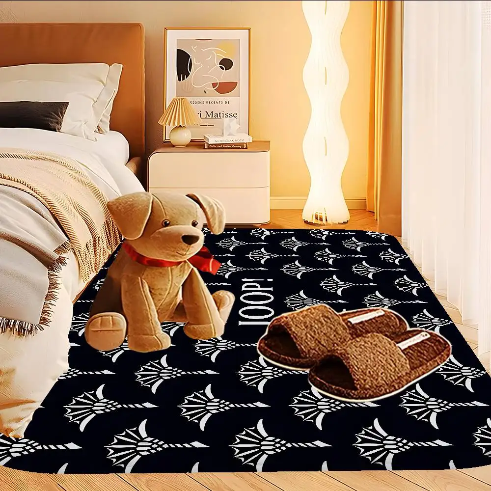 Alfombra divertida con estampado de J-Joop para pasillo, alfombra antideslizante para lavandería, decoración para lavandería, balcón, sala de estar infantil, alfombras para el área junto a la cama