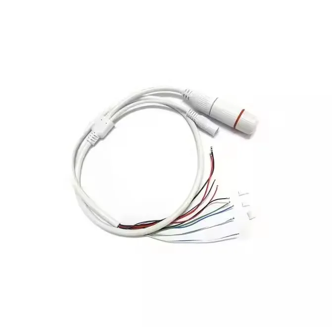 IP CCTV 카메라 방수 POE 케이블 DC48V ~ 12V POE 모듈 테일 라인 9 코어 POE 어댑터 LAN 케이블