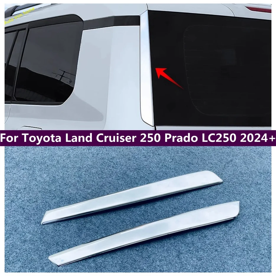 

Door Rear Window Spoiler Cover Trim Triangle Insert Garnish Bezel For Toyota Land Cruiser Prado 250 LC250 2024 2025 Accessories