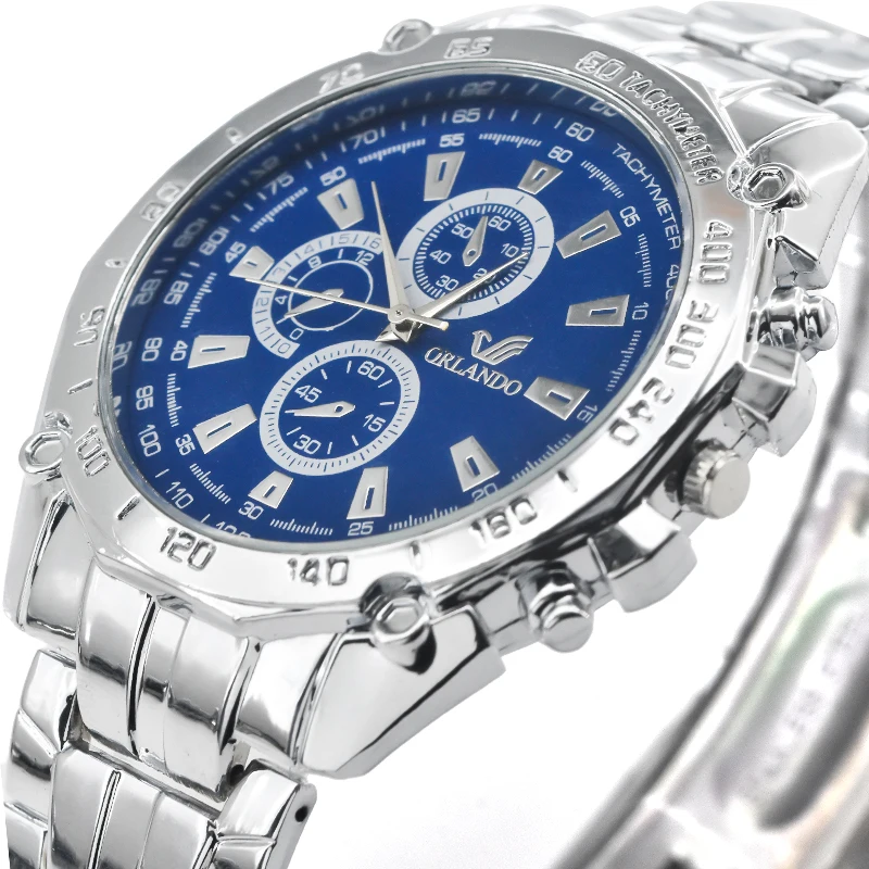 Hodinky 남성용 스테인리스 스틸 시계, 대형 다이얼, 럭셔리 스포츠 시계, 탑 브랜드, 직송, 패션