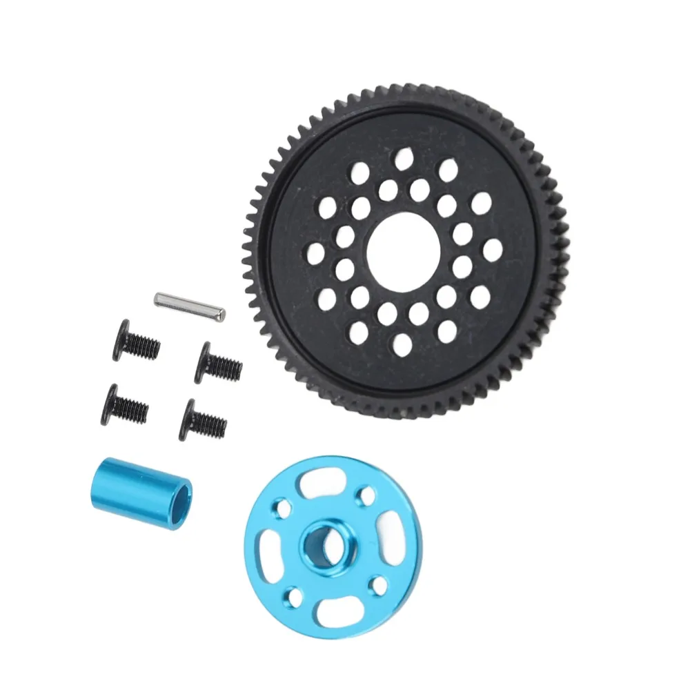 68T Steel Gear Set Heavy Duty Smooth Rolling High Speed Gear Kit Replacement Gear Accessory for Tamiya TT-02 RC Car Rally Car