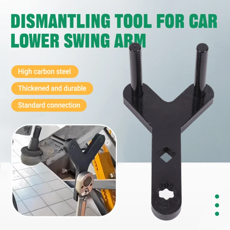 Lower Control Arm Removal Tool with Ball Joint Separator - Labor Saving Press Type Design for Suspension System Disassembly