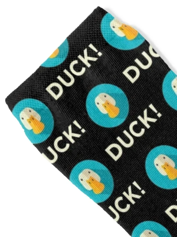 DUCK! - the popular combat robot - now has fabulous merch. Socks custom halloween football Lots Male Socks Women's