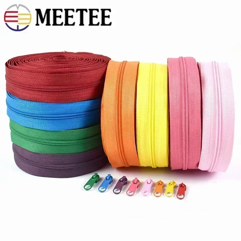 Rainbow Nylon Zipper By Yard with Sliders