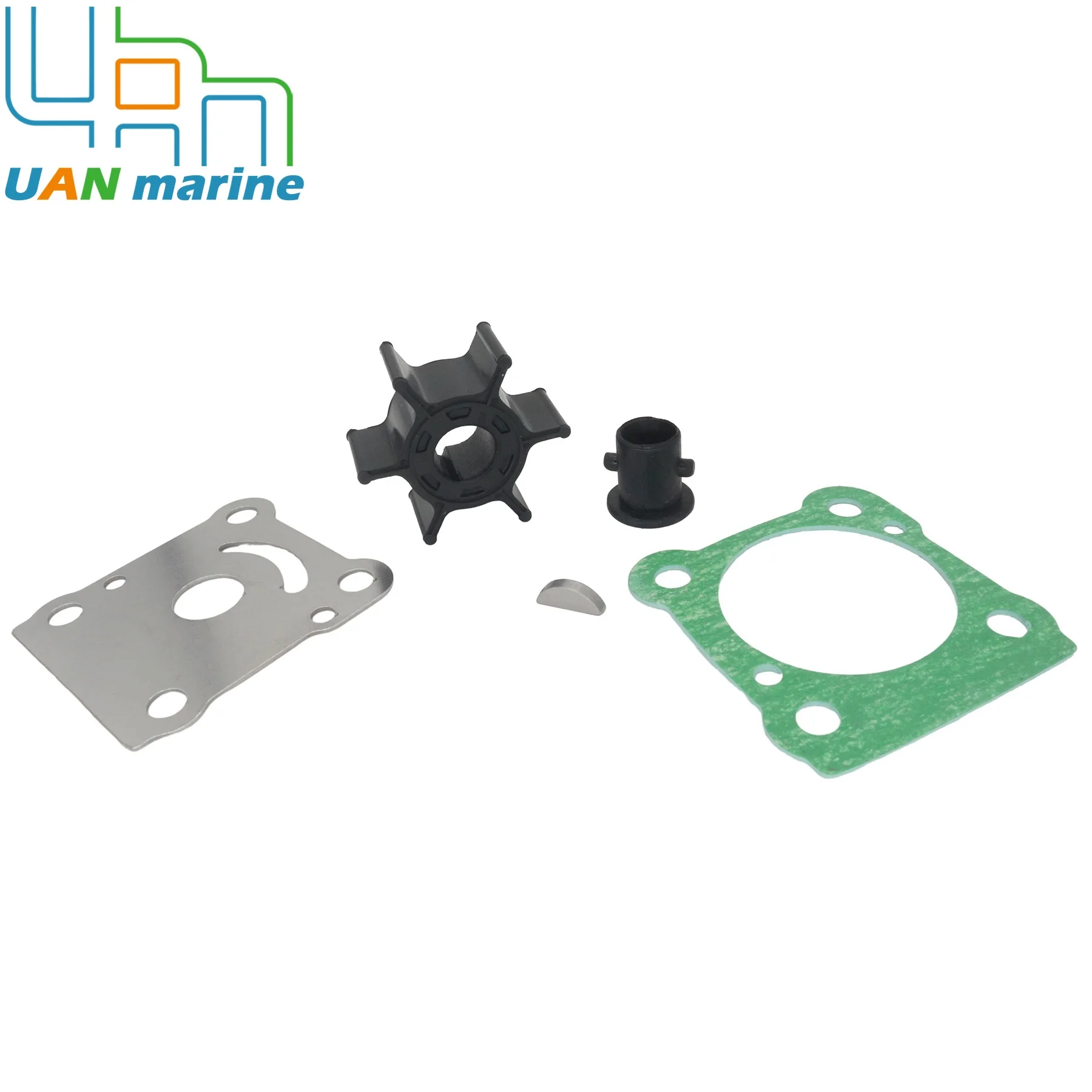 Water Pump Impeller with Gasket compatible with Yamaha 2-Stroke 6HP 8HP Outboard Engine Replaces 6G1-44352-00 18-3066