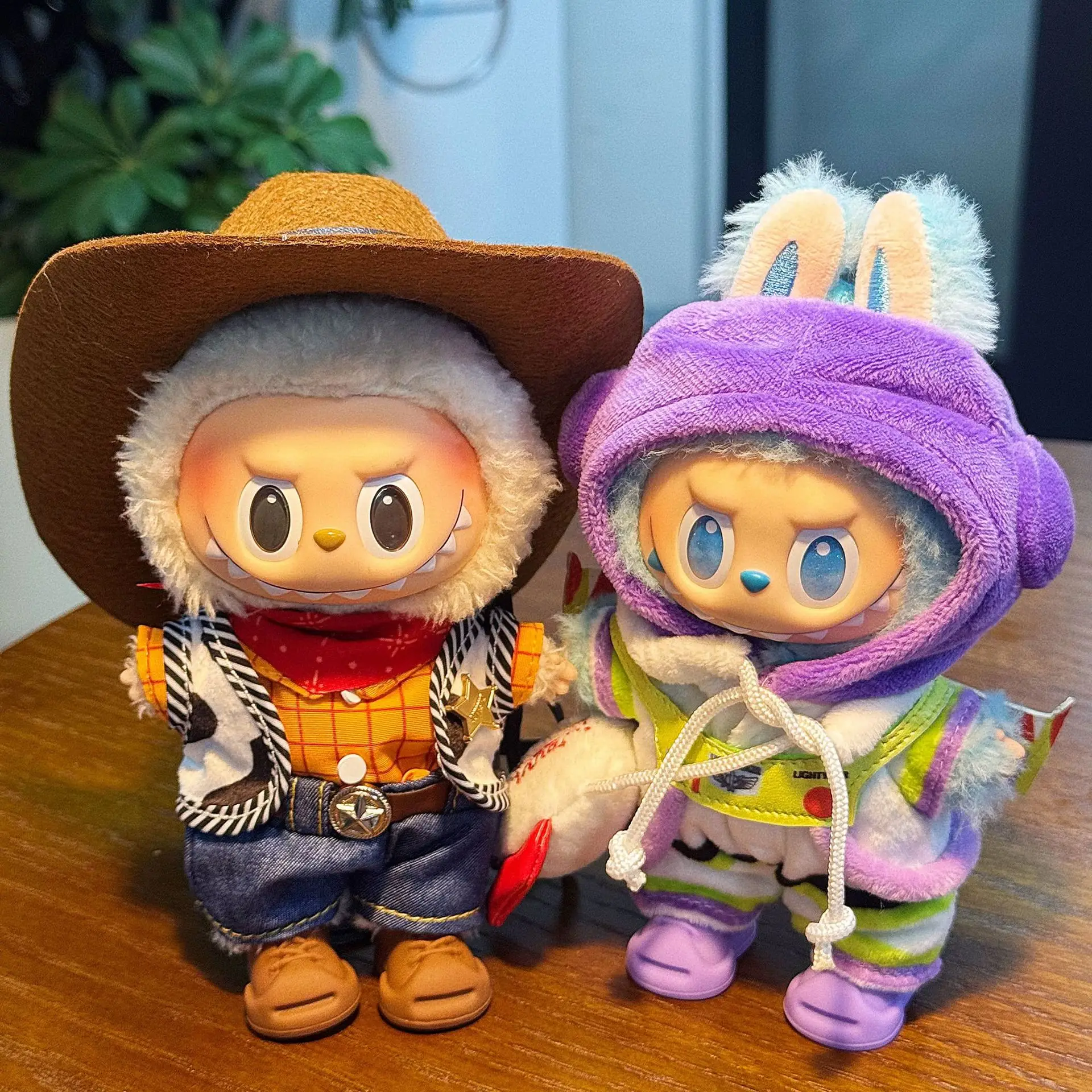 

Одежда для кукол Labubu на 123 поколения 17 см, виниловая плюшевая кукла, потому что «История игрушек», комплект одежды Buzz Lightyear Hudiva