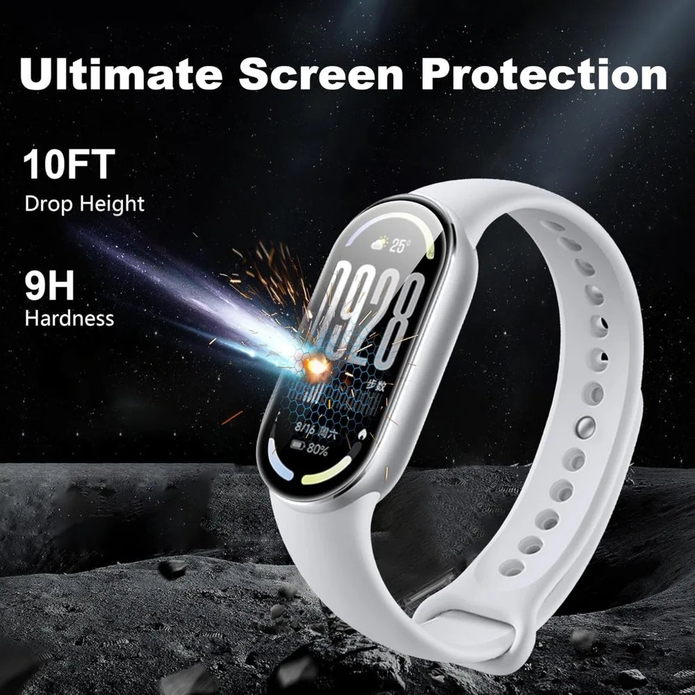 1-5PCS Screen Protector for Xiaomi Mi Band 10 Curved Full Coverage Protective Film for Mi Band 10 NFC Protector Accessories