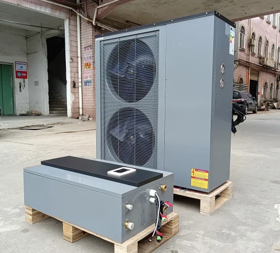 Folansi 22kw Full  DC Inverter Split Heat Pump Heating and Cooling Hot Water 240V 380V WIFI Controlled Low Noise Nice Price