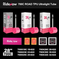 Ridenow tpu Inner Tubes 19g 700c 2023 Road Bicycle 18 23 25c 28 30 32 Ultra Light Race Formula tpu Inner Tubes