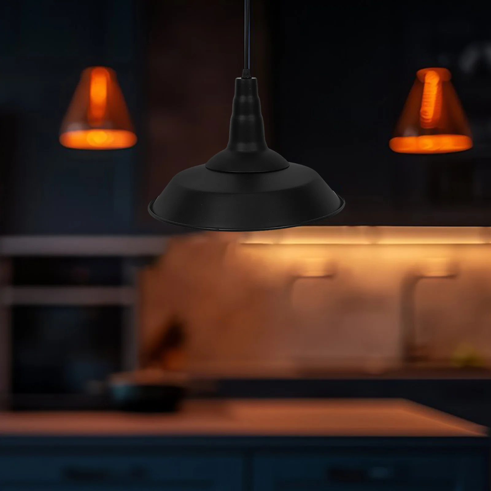 

Retro Industrial Iron Lamp Shade Pendant Lampshade Metal Light Cover Replacement Durable Wear Resistant Home Decorative Lighting