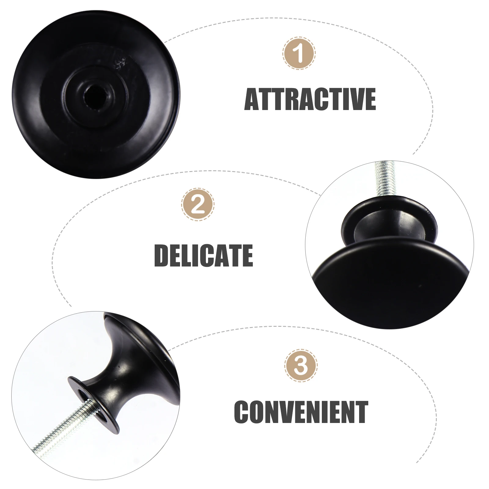 

Cabinet Door Drawer Knobs Single Hole Round Head Furniture Knob Round Head Drawer H Pulls Home Decor Durable Anti Rust