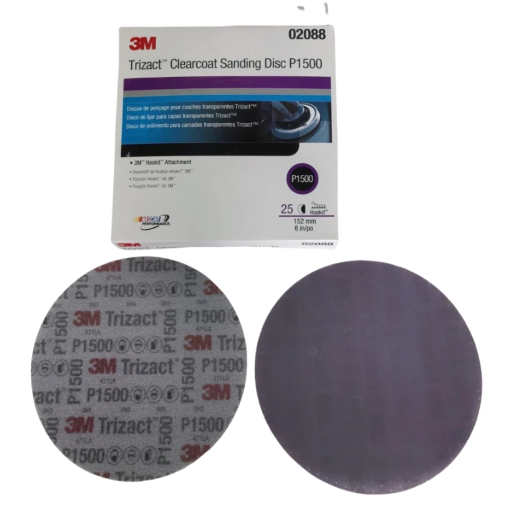 Trizact Pyramid Disc Sponge Sandpaper P1500 P3000 Precision Grinding 6