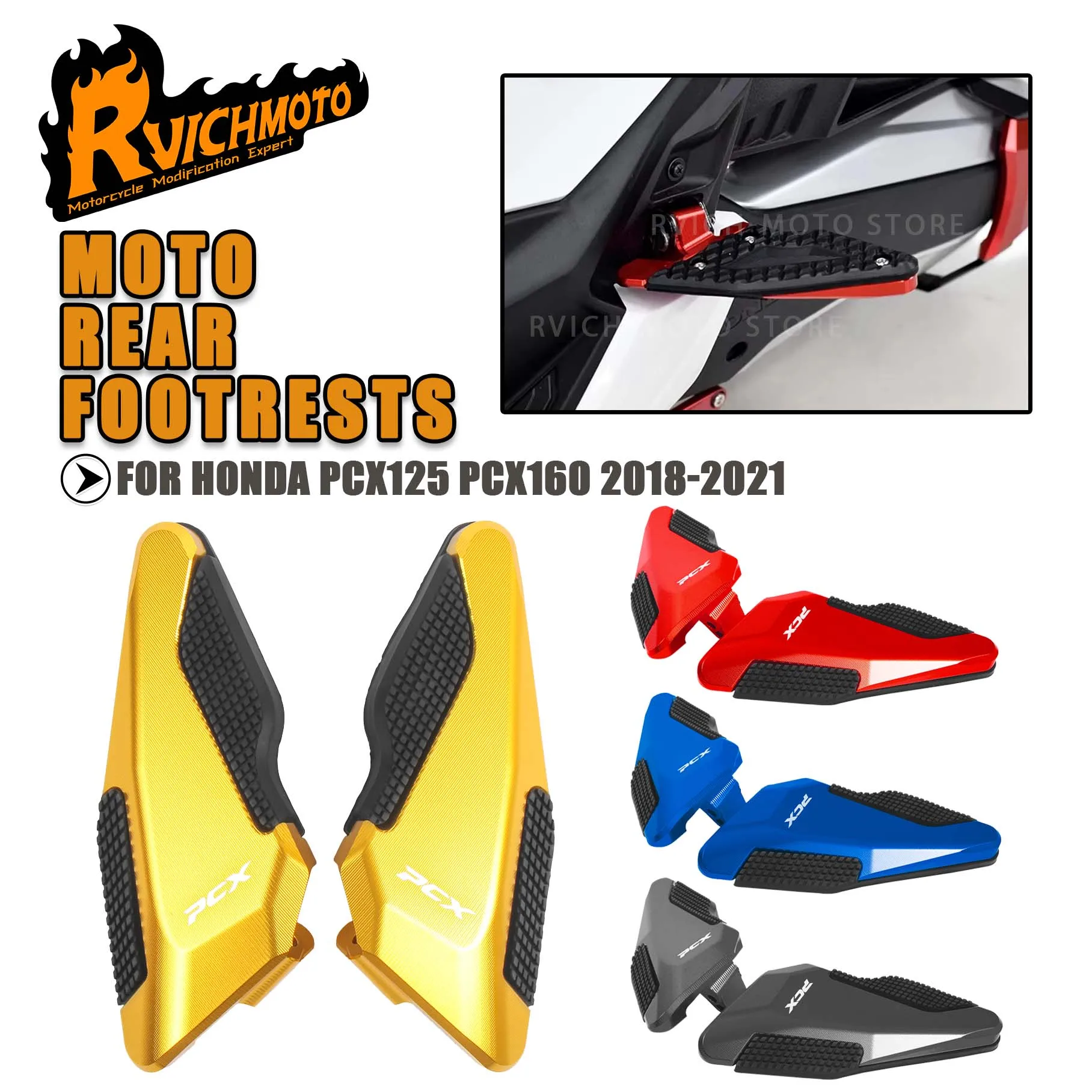 �y�Z�[�����zPCX 125 160 125PCX 160PCX �I�[�g�o�C�y�_�� ���A�t�b�g�y�O ����ȃt�b�g���X�g �z���_PCX125 PCX160 2018-2025�p