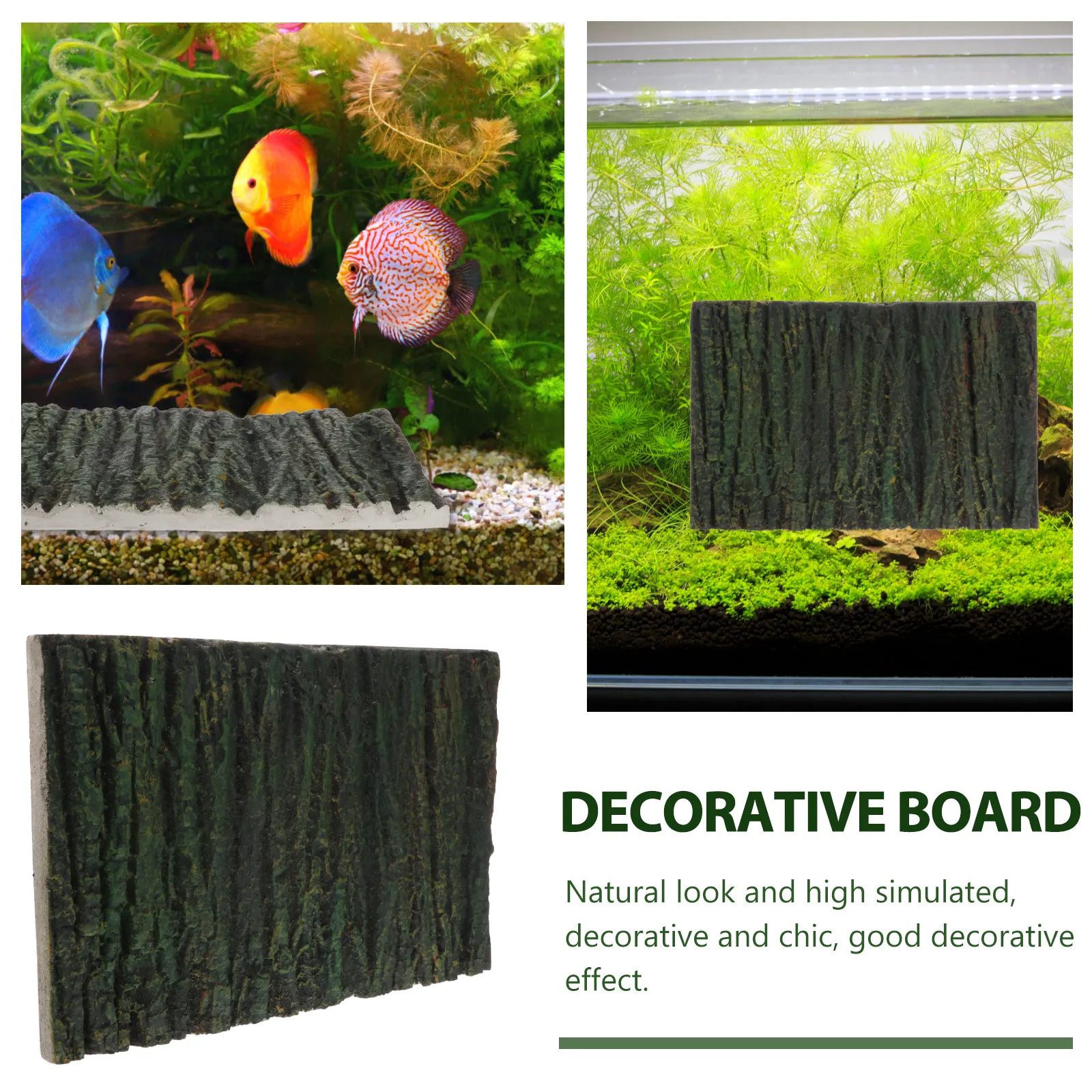 

1 шт. Имитация 3D-панели под кору дерева для аквариума, декор для аквариумов с рыбами, черепахами, рептилиями, ландшафтный декор, имитация коры