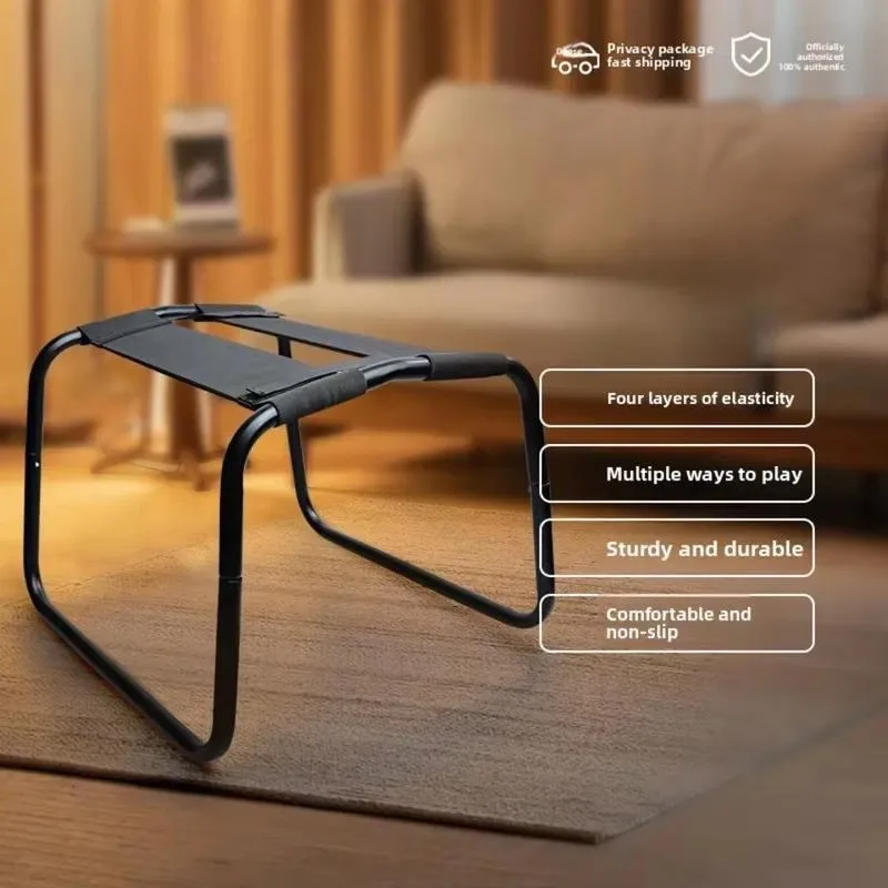 Stainless Steel Frame Weightless Bouncing Elastic Stool Trampoline Multifunction Raised Chair Yoga Travel Home Folding