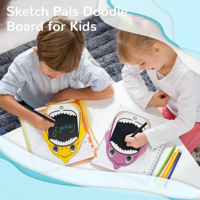 

Shark Drawing Pad LCD Electronic Drawing Toy Educational Writing Tablet Kids Drawing Tablet Drawing Pad Doodle Board For Toddler