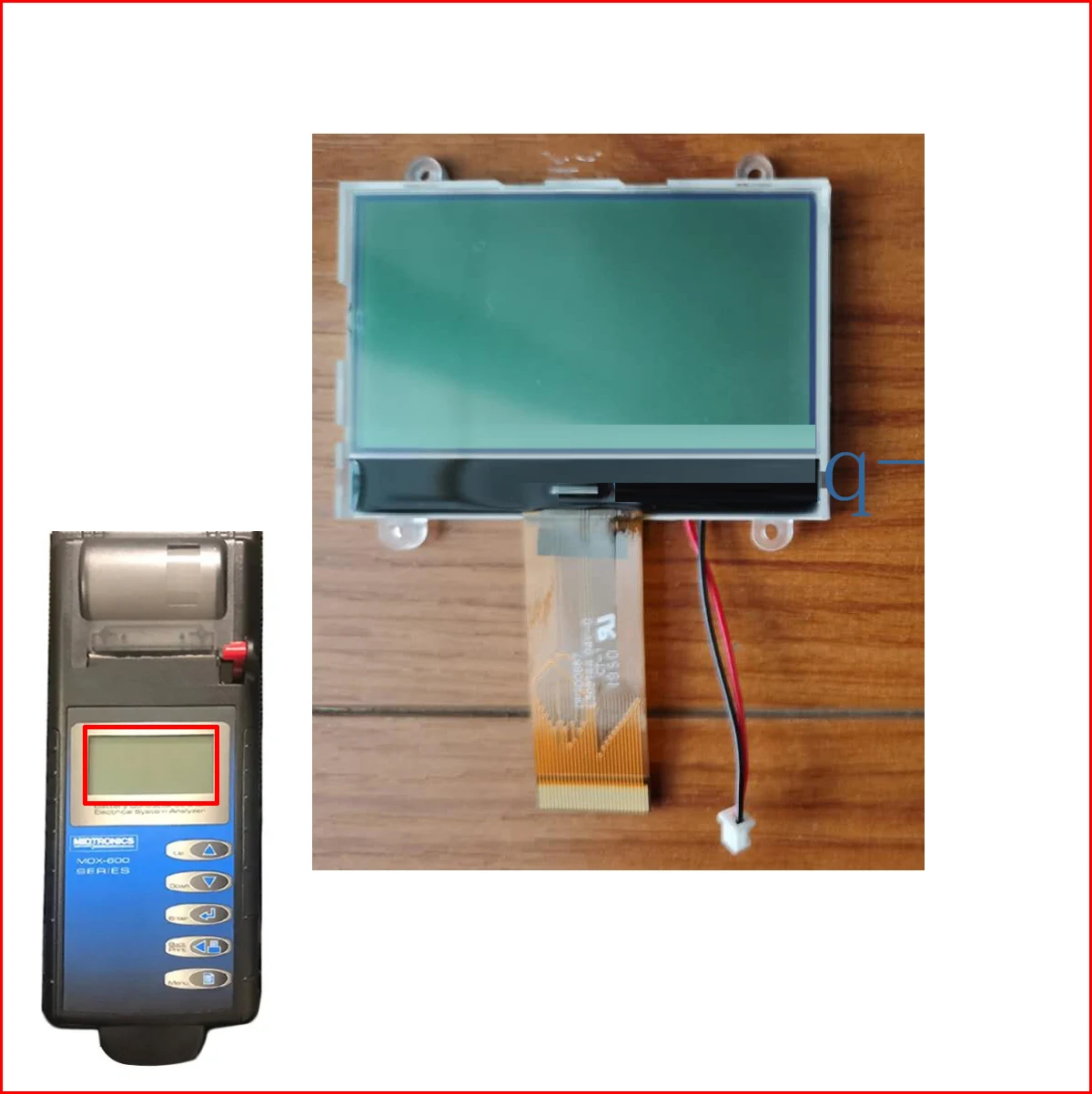 จอแสดงผล LCD ต้นฉบับ OPTO667GFW OPTO667GFL SS1221A-01 OPT067GFW สำหรับ MDX-600/MDX-641P/651P/MDX-661P