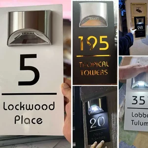 Personalized Outdoor Solar House Led Led Light House 3D Laser Cut Rua Family House Name Plate 10 Main Sales Personalized Plate - №6