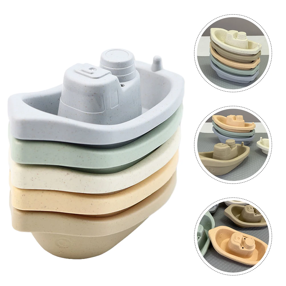 1 conjunto de copos de banho de plástico seguros para empilhamento de crianças, copos de classificação para crianças, brinquedos de construção 617-48