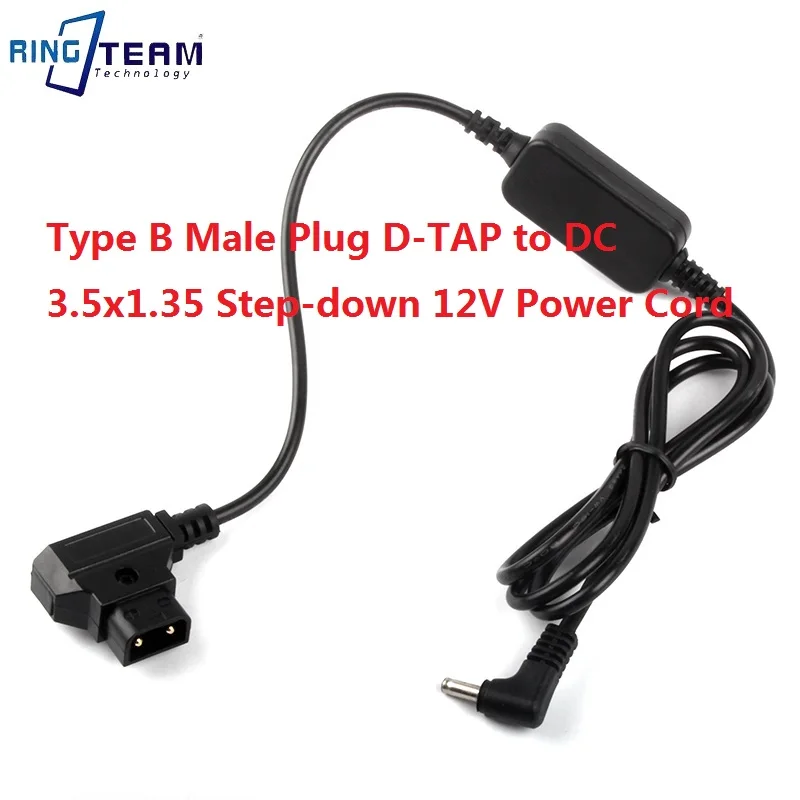 

Type B Male Plug D-TAP to DC 3.5x1.35 Step-down 12V Power Cable