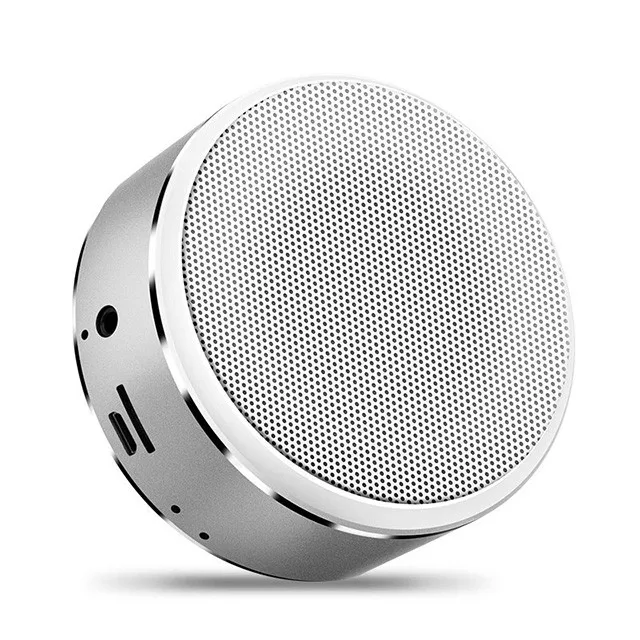 Metal Color Changing LED FM Radio Wireless Portable Mini Speaker