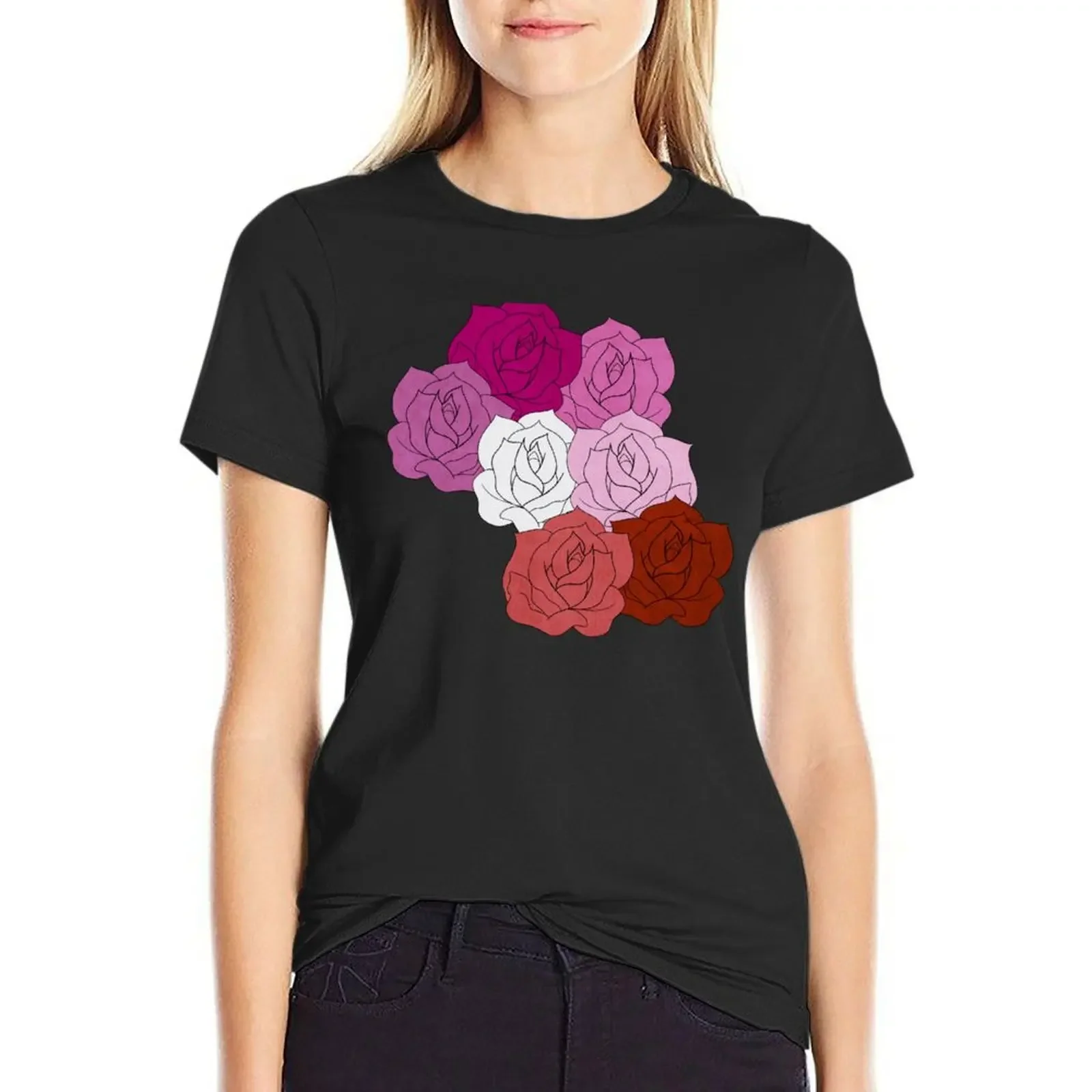 

Lesbian Roses T-Shirt vintage clothes new edition animal prinfor sweat Women clothes