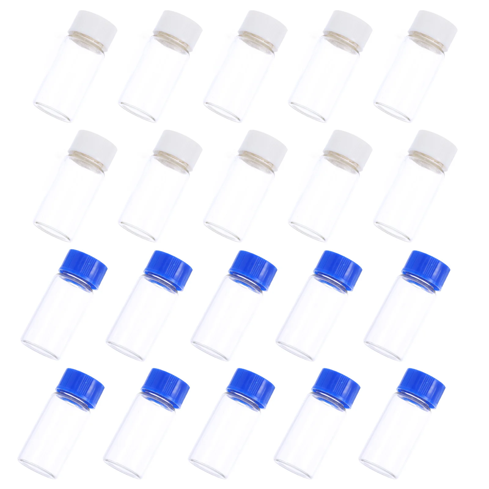 

20Pcs Professional Sample Containers Leakproof Reagent Container 5ml Suitable for Massage Oils Spices Medicines