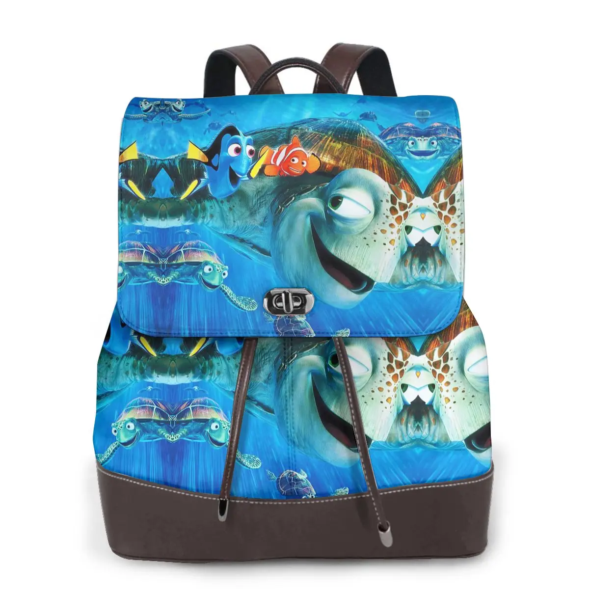 

New Women's Multifunction Finding Nemo Dory And Nemo Backpack Casual Leather School Bag For Girls Fashion Travel Shoulder Bag