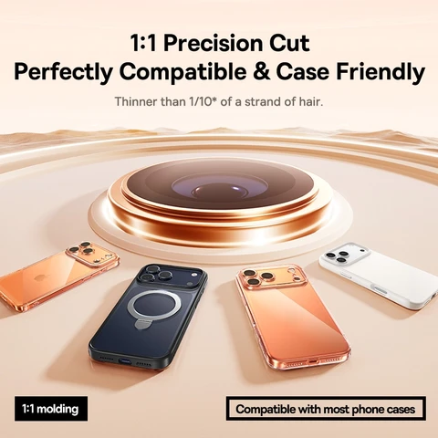 Защитные пленки для линз Baseus для iPhone 17 Pro Max 17 Air 17 Pro, антибликовая прозрачная пленка для линз из закаленного стекла с защитой от отражений