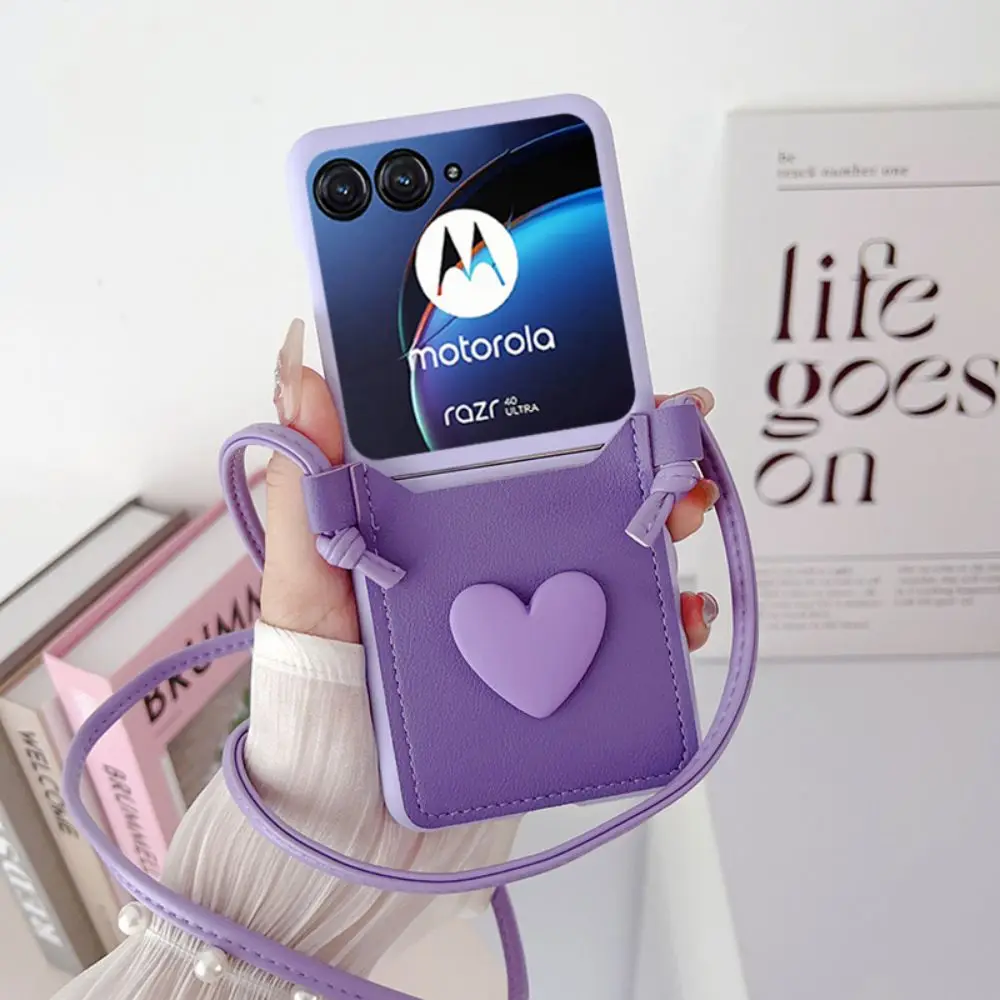 For Motorola Razr 40 Ultra Moto Razr 60 50 Ultra 2023 Plus 2024 New Case Card Pack Bracelet Ultra-thin Folding Shockproof Cover