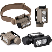 WADSN Tactical Sidewinde2 FAST Helmet Light White LED Flashlight Red Blue IR Strobe Lamp Airsoft Hunting Gear Signal Safety Lamp