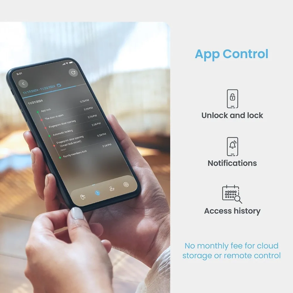 قفل ذكي من سلسلة Visage Zeno، التعرف على الوجه وقفل باب الدخول بدون مفتاح ببصمة الإصبع، واي فاي مدمج - تخفيضات كبيرة #6