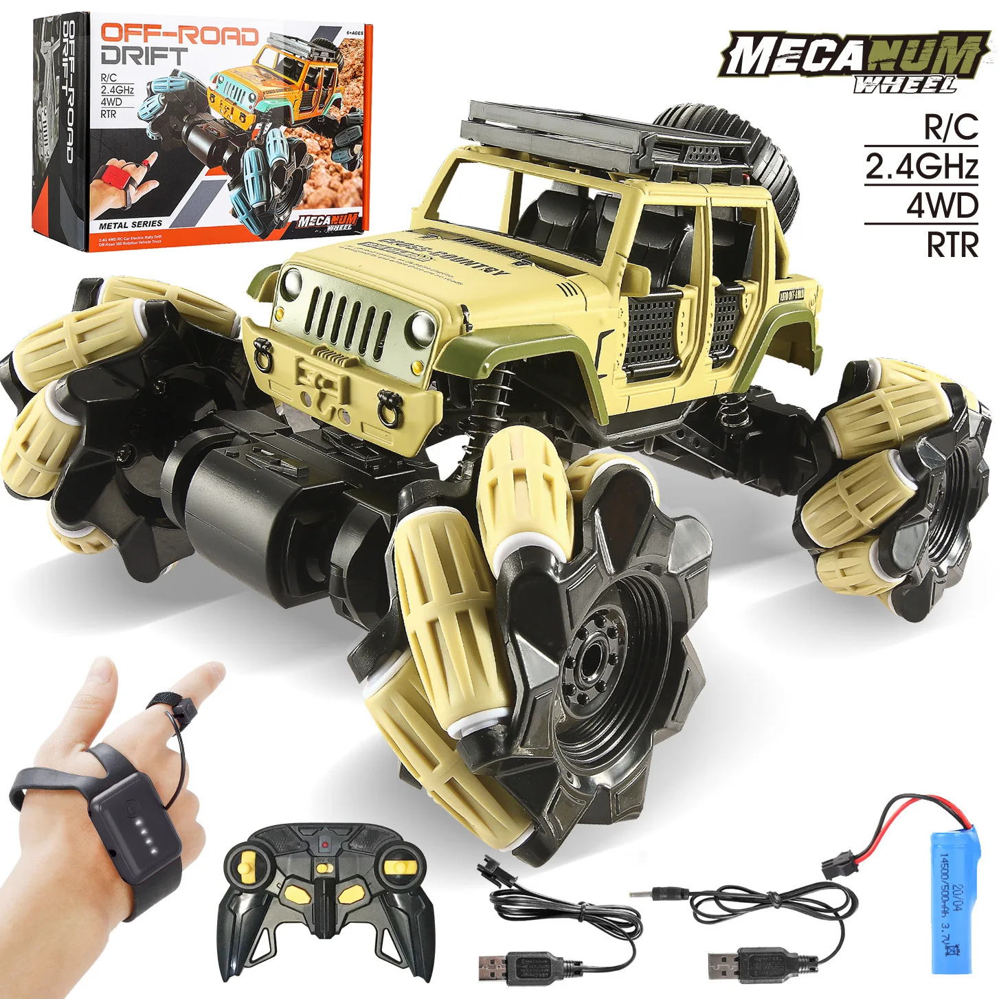 New 2.4G Gesture sensing 4WD Rc Car Kids Twist Stunt Off-road Climbing High-speed Drift & Traverse  Remote Control Cars Gifts