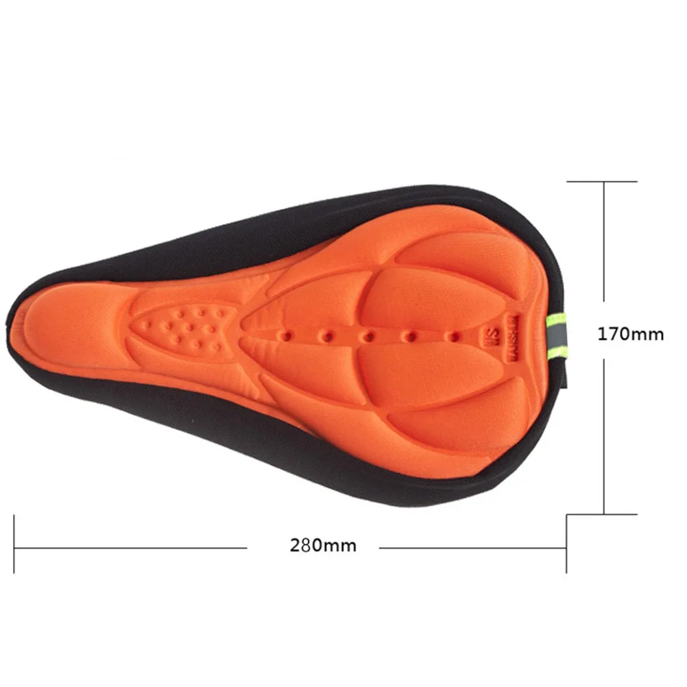 

Bike Seat Cover Gel Saddle Pad Shock Absorbing 3D Ergonomic Cushion for Mountain Road Bikes Non Slip Adjustable Bike Saddle Pad