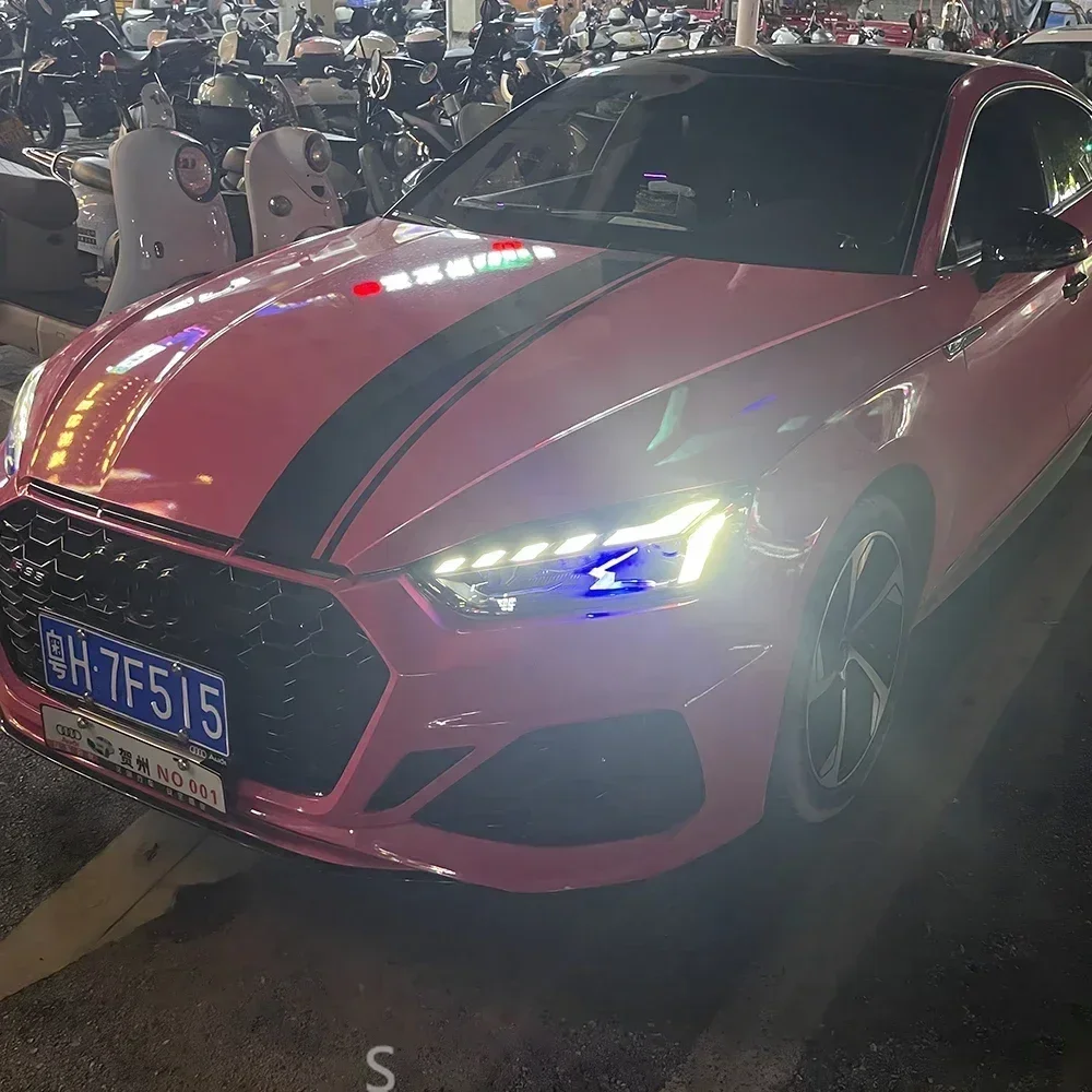 Auto Car Front Lamp Assembly for A5 S5 F53 F57 F5E 2017-2020 Upgrade 2024 Design LED Car Projector Lens Headlights Accessories