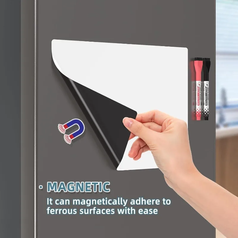 A3 A4 A5 Erasable Flexible Marker Fridge Magnet Magnetic WhiteBoard Dry Erase Board Refrigerator Sheet Kitchen Memo Grocery List